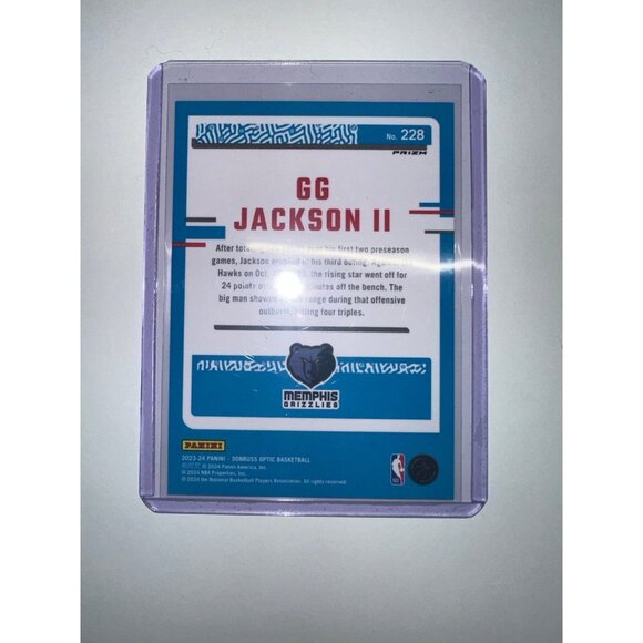Donruss Optic Rated Rookie Purple Prizm #260 GG Jackson II Grizzlies M-NM - Picture 4 of 4